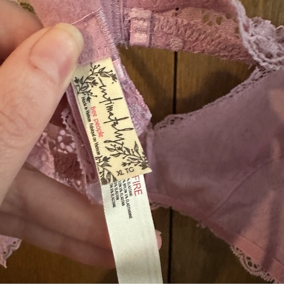 Free People Maya Lace Multiway Bralette Candied Lilac Light Pink Purple XL NWT - Picture 11 of 13